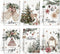 FuWeave Christmas Kitchen Towels Beige Xmas Tree Dishtowels Decorative Hello Winter Hand