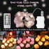 8.5ft 20 Genuine Rose Quartz Crystal Decorative String Lights Raw Stone Color Changing LEDs USB Plug in Battery