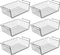 Under Shelf Basket, 6PCS Hanging Storage Baskets for Pantry, Cupboard, Laundry Room, Space Saving Organizer, Black