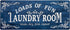 Laundry Room Rug Runner 24"x60", Non Slip Waterproof Mats for Laundry Room Decor, Washable Floor Rug for Mudroom, Navy