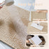 Soft and Absorbent Chenille Bathroom Rug with Rubber Backing, Quick-Dry Washable Runner Mat, Khaki 16"x24"