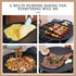 Portable 13.4 IN Korean BBQ Grill Pan - Non-Stick Aluminum Round Stove Top Grill for Indoor Outdoor