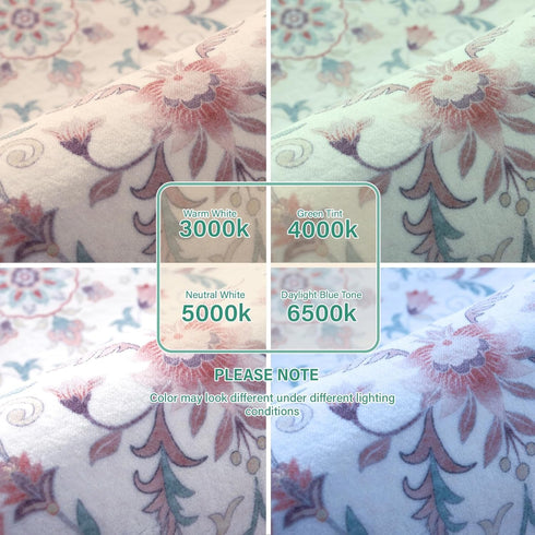 5x7 Lahome Pink Floral Rugs for Bedroom Girls Soft Washable Non-Slip Living Room Rug Vintage Botanical Boho Flower