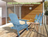 Set, 250 Lbs Folding Adirondack Chairs Solid Wood Outdoor Chairs with Wide Armrests, Turquoise Grey, Capacity