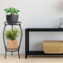 NOAMOO 2 28 inch Metal Plant Stand Tier Indoor Outdoor, Tall Flower Pot Shelf Rustproof Stable Heavy Duty Corner Stand