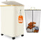 Laundry Hamper with Wheels, 75L Large Clothes Hamper with Removable Inner Bag,