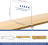 3 Pack Closet HBlife Clear Shelf Dividers, Vertical Purse Organizer for Perfect for Sweater, Shirts, Handbags