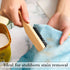 3 Pcs Soft Bristle Laundry Stain Brush, Velvet Furniture Brush with Wooden Handle for Cleaning Carpet, Clothes