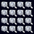 Onforu 16 Pack White Fairy Lights Battery Operated String Lights, 6.5ft IP67
