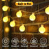 1 Pack 23 50 8 Enhon ft LED Battery Operated String Lights, Globe Starry Fairy Lights, Modes, Plug in with Timer