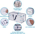 VENO 4 Pack Moving Bags with Backpack Straps, Clear Storage Bags for Packing Supplies and Dorm Room Essentials