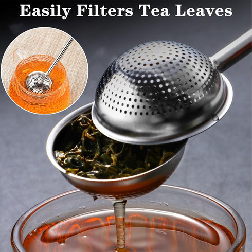 Powdered Sugar Shaker Duster, Flour Sifter for Baking, One-Handed Operation Baker's Dusting Wand Dispenser, Stainless