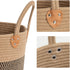 CHICVITA Wicker Laundry Basket With Handles, Storage Baskets for Decor, 14" X 14" X 12"