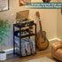 3-Tier 120 Albums, LELELINKY Record Player Stand, End Side Table with Vinyl Record Storage, Vinyl Record Holder Up