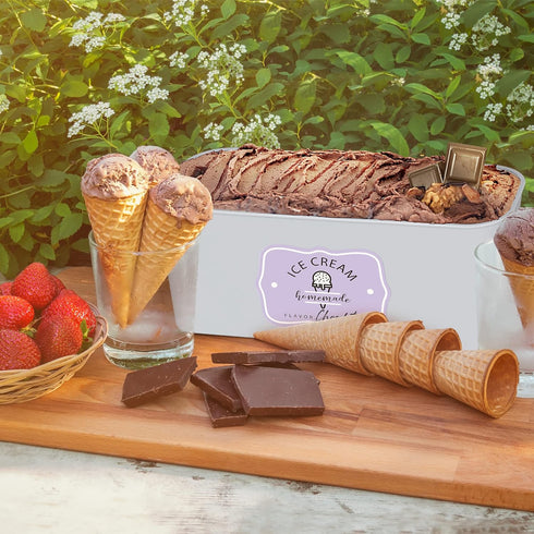 Set 2 1.6 Frozen of Reusable Ice Cream Tub Containers Quart Ea. - Perfect for Homemade Sorbet, Yogurt Or Gelato