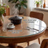 20" 1/4'' (20 inch) Tempered Glass Table Top Round Transparent Table Surface Thick Pencil Polished Edge Multipurpose