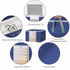 BALEINE 3 Pack Clothes Storage Bags, 24 Gallon Storage Containers with Reinforced Handle Sturdy Zipper, Closet Storage for Blanket Comforter Pillow Bedding (Blue, 3 Pack) by BALEINE