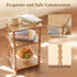 3 Fultyle End Table, Modern Side Table with Tier Open Shelf, Small Table Bed Side Tables Bedroom for Small Spaces