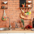 2 Pcs Large Macrame Fruit Hammock 11.8 x 20 Inch, Hand-woven Lace Hanging Basket for Kitchen, Saves Counter Space
