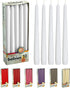 BOLSIUS Unscented 10 Inch Dinner Candles, 10 Pack, 8 Hour Smokeless Dripless Taper Candles