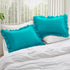 Set 1, 20" 54", KKJIAF Ruffle Body Pillow Cases of Ruffled Pillow Covers with Envelope Closure, Wrinkle Resistant
