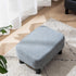16.54" RF-BD214-D IBUYKE Small Footstool Linen Fabric Pouf Ottoman Footrest Modern Home Bedroom Rectangular Stool