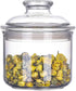 13.5oz Small Acrylic Storage Jar, Airtight Lid with Silicone Sealing Ring for Sugar, Tea, Spices, Bath Salt