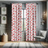 Ambesonne Love Window Curtains, Hand Written I Love You Phrases, Lightweight Decorative Panels Set of 2, Vermilion