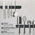 8 Inch 2 Pack EDSRDUX Black Powerful Magnetic Knife Holder, Kitchen Knife Magnetic Strip Strips, Rust Free Multipurpose