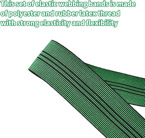 2-inch Wide Sofa Elastic Webbing, Elasbelt Stretch Latex Band for Upholstery Furniture Repair, 42 Foot
