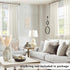 KOUFALL Sheer Curtains 96 Inches Long, 2 Panel Set, Cream Beige Lightweight Thin Linen Look for Bedroom