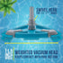 Swimming U.S. Pool Supply Deluxe Weighted Triangular Pool Vacuum Head with Side Brushes, Swivel Connection, EZ Clip