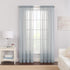 Pairs to Go Victoria Voile Modern Sheer Rod Pocket Window Curtains for Living Room (2 Panels), Grey