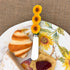Supreme Housewares Sunflower Cheese Spreaders, Set of 4, Hand-Painted Resin Handles
