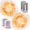 Tenergy 2 Pack Battery Operated LED String Lights, Includes 6 AA Batteries,