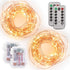 Tenergy 2 Pack Battery Operated LED String Lights, Includes 6 AA Batteries,