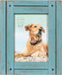 Prinz Homestead 5 x 7 Blue Distressed Wood Frame, Rustic Picture Frame, Coastal Decor