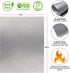 Oven Liners for Bottom of Oven Silver (2-Pack) with Oven Rack Shields (2-Pack), Large Oven Mat, Reusable & Heat