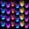 Esdabem Set of 24 Light Up Shot Glasses, Glow in the Dark Party Cups, Funny Shot Glasses for Birthday, Wedding,