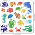 20 Pieces Sea Animals Gel Clings Decals for Toddlers, Kids, Adults - Removable Ocean Window Stickers for Home,