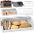 FINESSY Large Bread Box White for Pantry, Bread Box for Kitchen Countertop