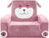 Kids Couch, Children's Sofa Bed, Folds into a Recliner, Pink Puppy Design,