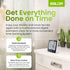 BALDR Digital Shower Clock with Timer - Black, Water-Resistant Countdown Timer Clock for Shower, Bathroom