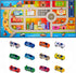 12 3+ Booooom Jackson Kids Carpet Playmat with Toy Cars for Age Colorful Non Slip City Rug for Kids Track Play Mat