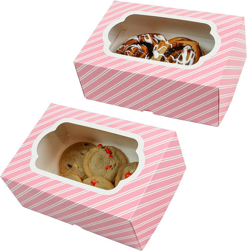 6 10 7 4 Inches, 10 Count Global Sugar Art Deep Sturdy Cupcake Box with Insert, Holds Cupcakes or Muffins, Cookie Box