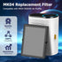 MK04 Air Filter Replacement, 3 Pack, for MK04 MG04JH Air Purifier, H13 True HEPA Activated Carbon