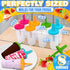 8 Set Pcs Popsicles Molds Round - Reusable Popsicle Molds With Sticks, Multi-Servings & Dishwasher-Safe Popsicle Makers