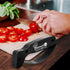 AccuSharp Gourmet Series, 15 Degree Knife Sharpener for Gourmet Knives, Diamond-Honed Tungsten Carbide Reversible Blades, Hones & Refines Straight-Edge or Serrated Gourmet Knives