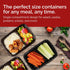 Reli. Meal Prep Containers 32 oz (25 Pack), 2 Compartment Reusable Plastic Containers for Food, Microwave Safe