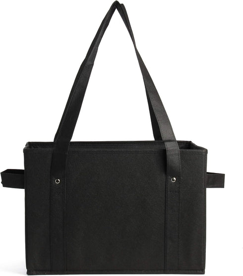 Set (Set 3) Earthwise Deluxe Collapsible Reusable Shopping Box Grocery Bag with Reinforced Bottom Storage Boxes Bins